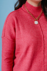 Soft Knit Ribbed Hem Sweater