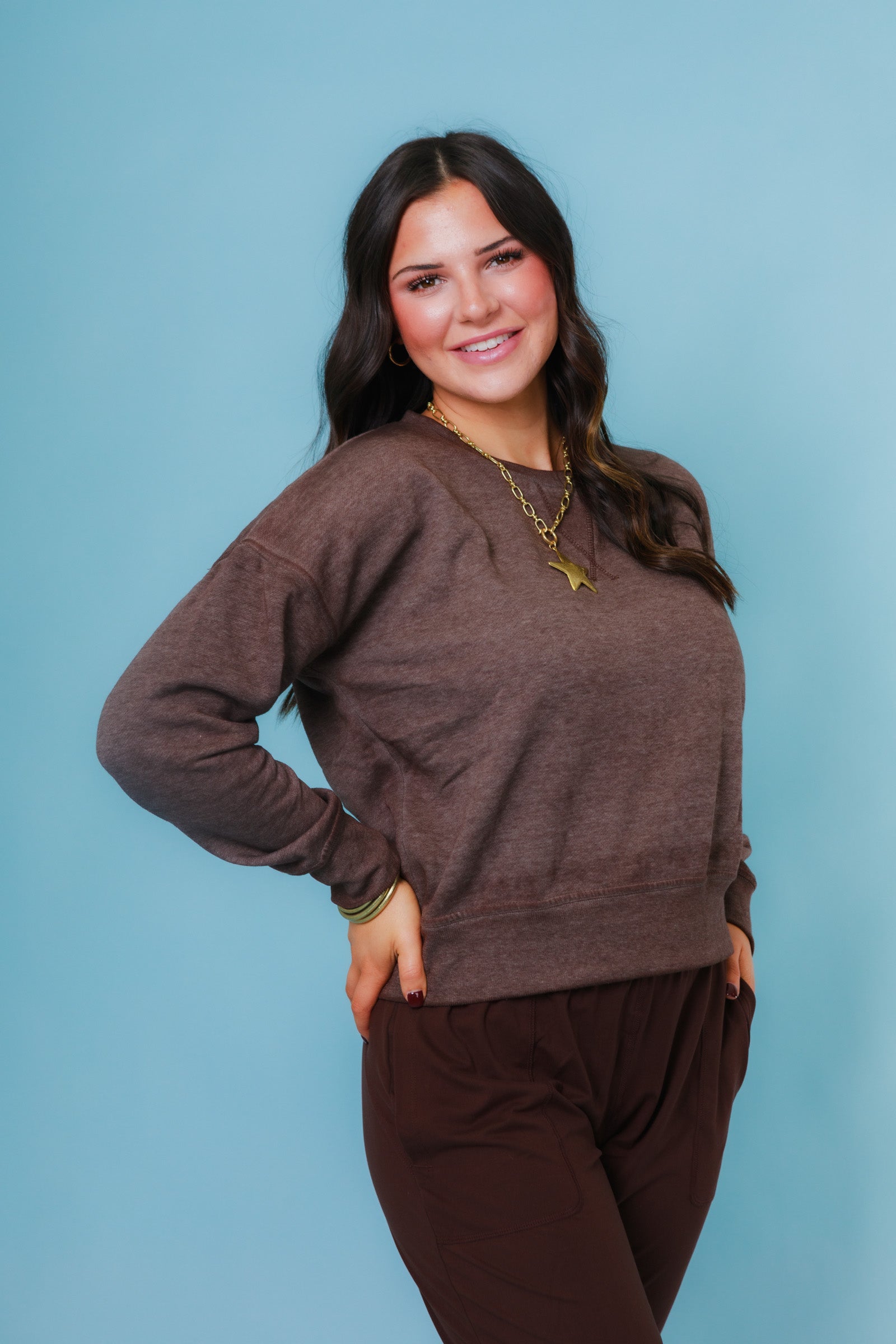 Burned Out Crewneck Sweater