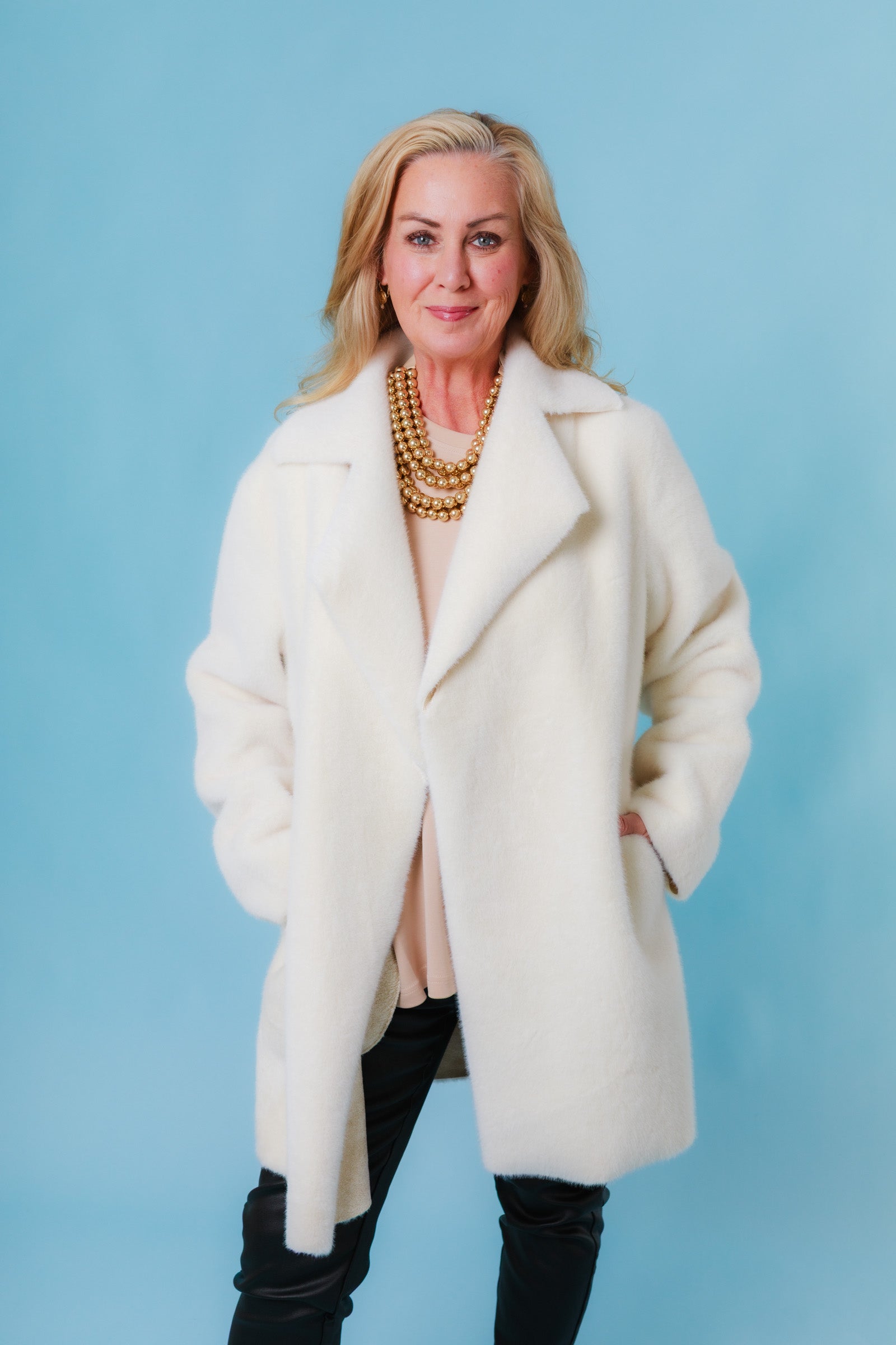 Ivy Jane | Faux Fur Suede Coat