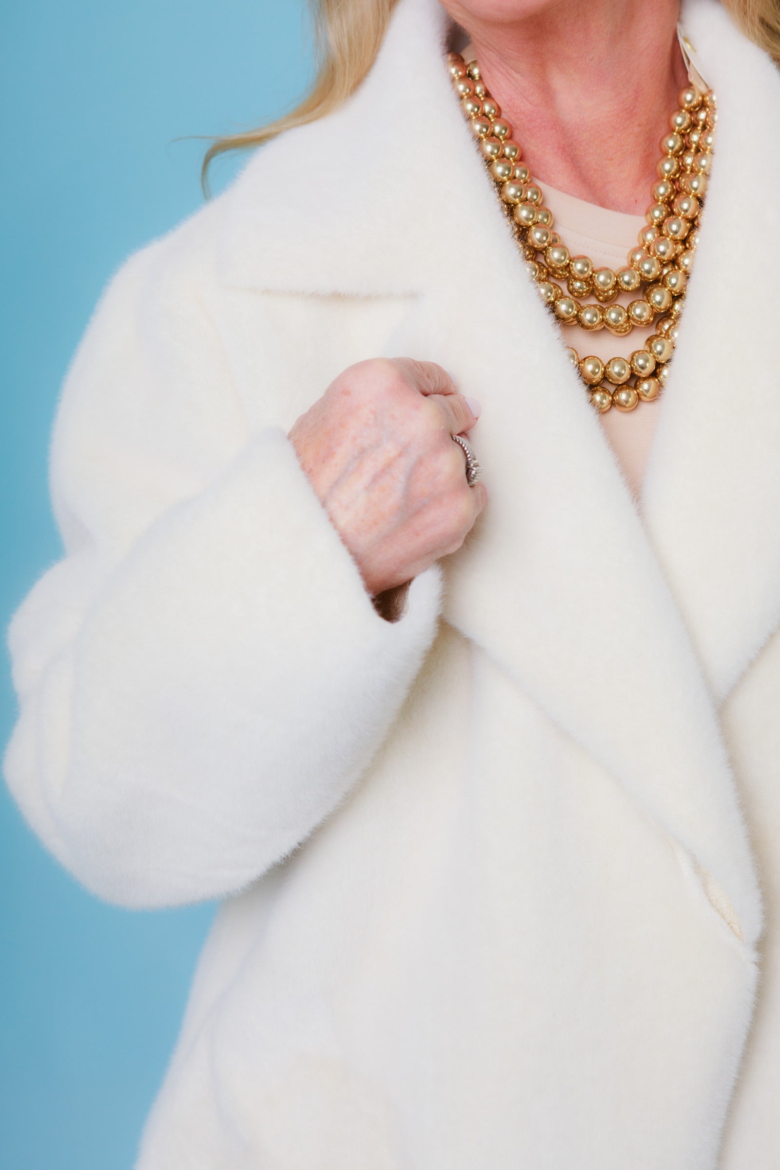 Ivy Jane | Faux Fur Suede Coat