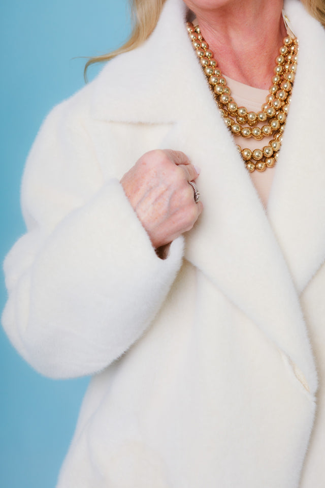 Ivy Jane | Faux Fur Suede Coat