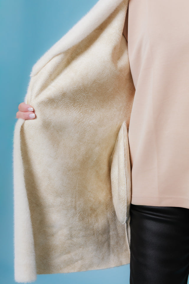 Ivy Jane | Faux Fur Suede Coat