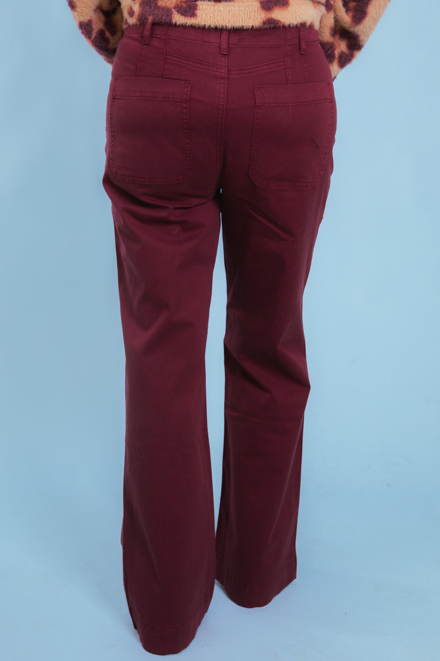 Tribal | High Rise Fly-Front Wide Leg Pant With Pockets