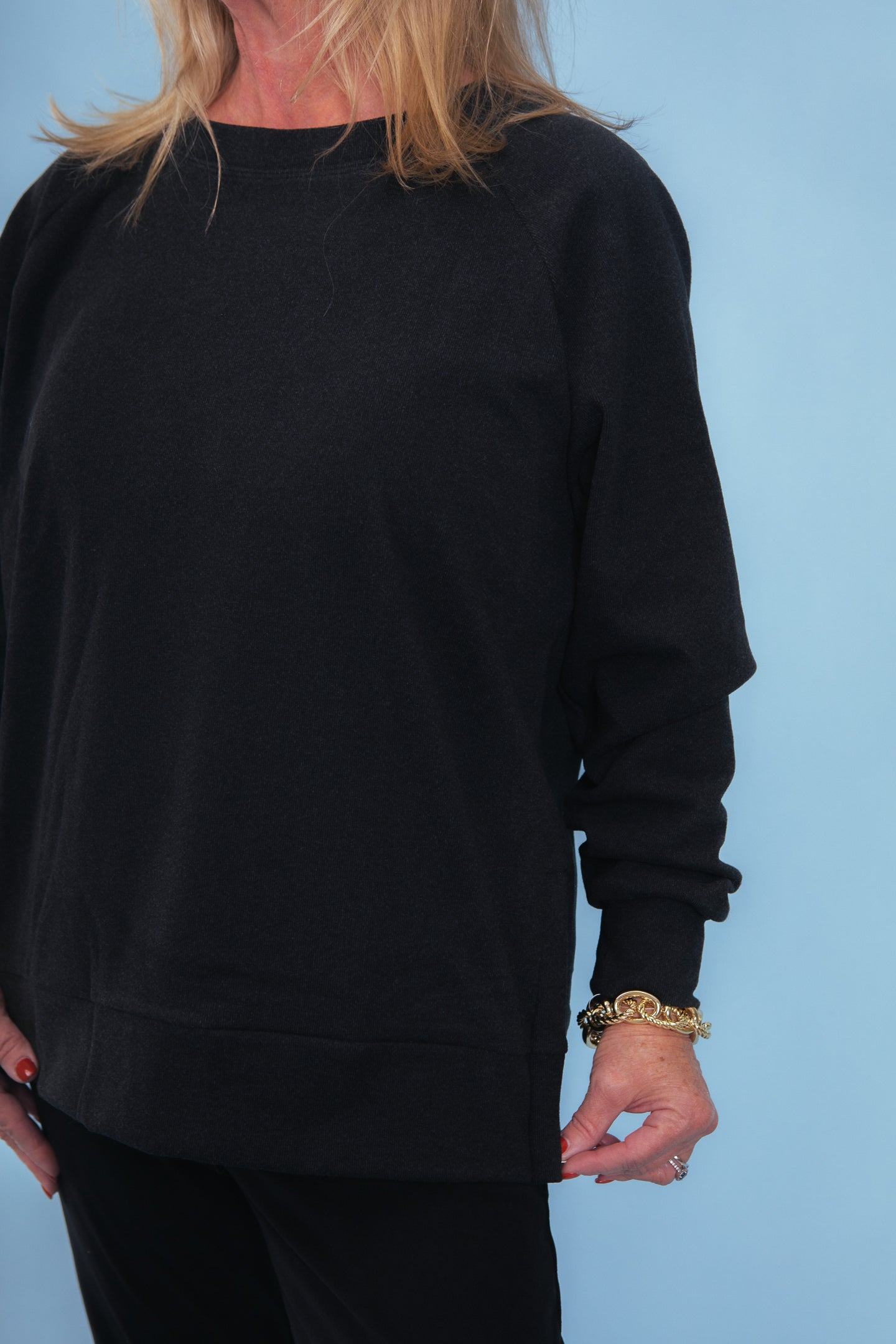Weekend Brushed Side Zip Raglan Sleeve