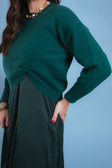 Effortless Elegance Green Two-Piece Midi Set