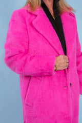 Tribal | Soft Plush Button-Front Coat