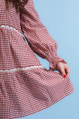 Charming Check Gingham Mini Dress