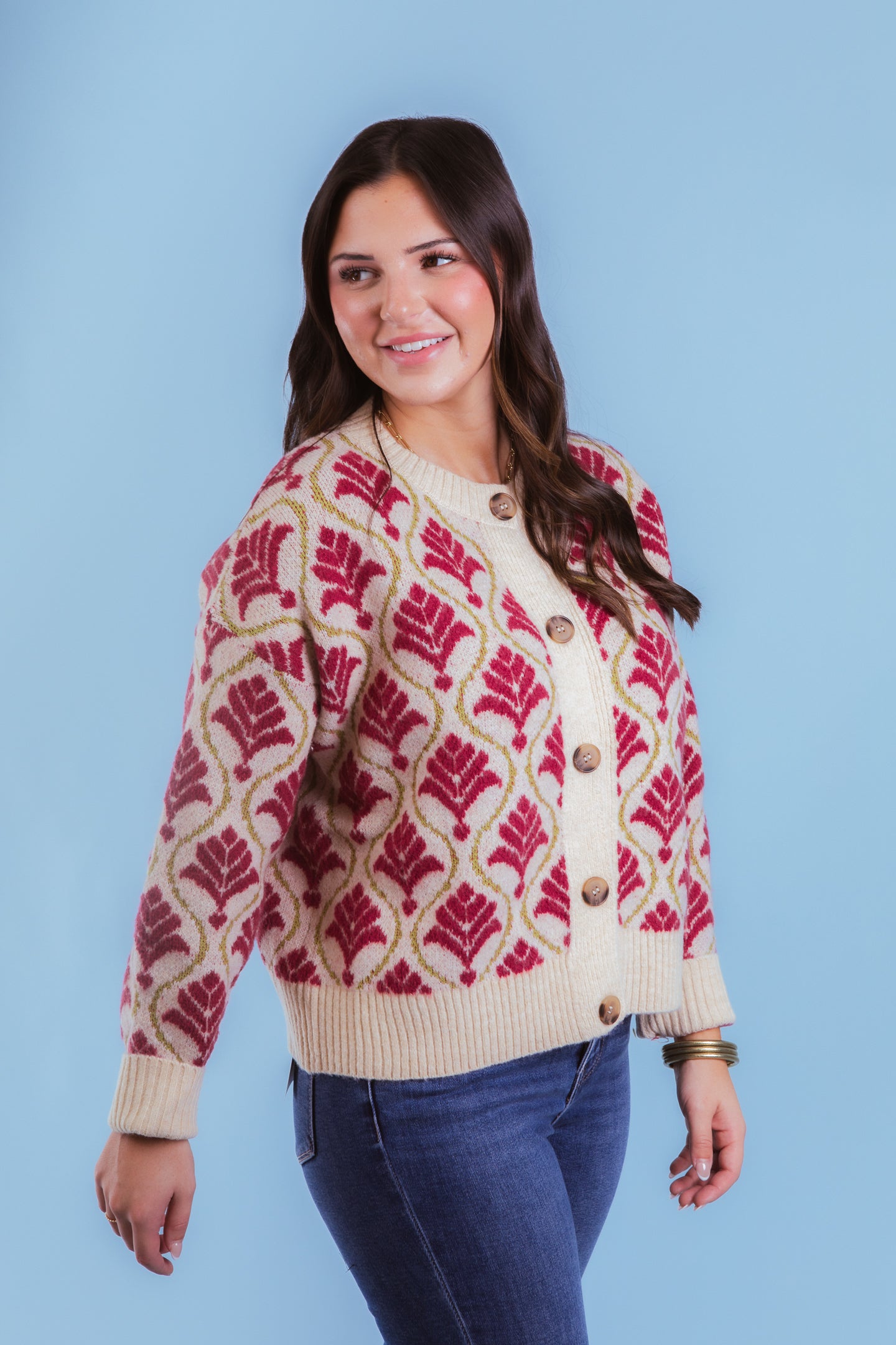 The Color Me Berry Cardigan