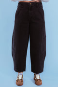 Patchwork Chic High-Waist Denim