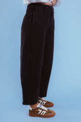 Patchwork Chic High-Waist Denim