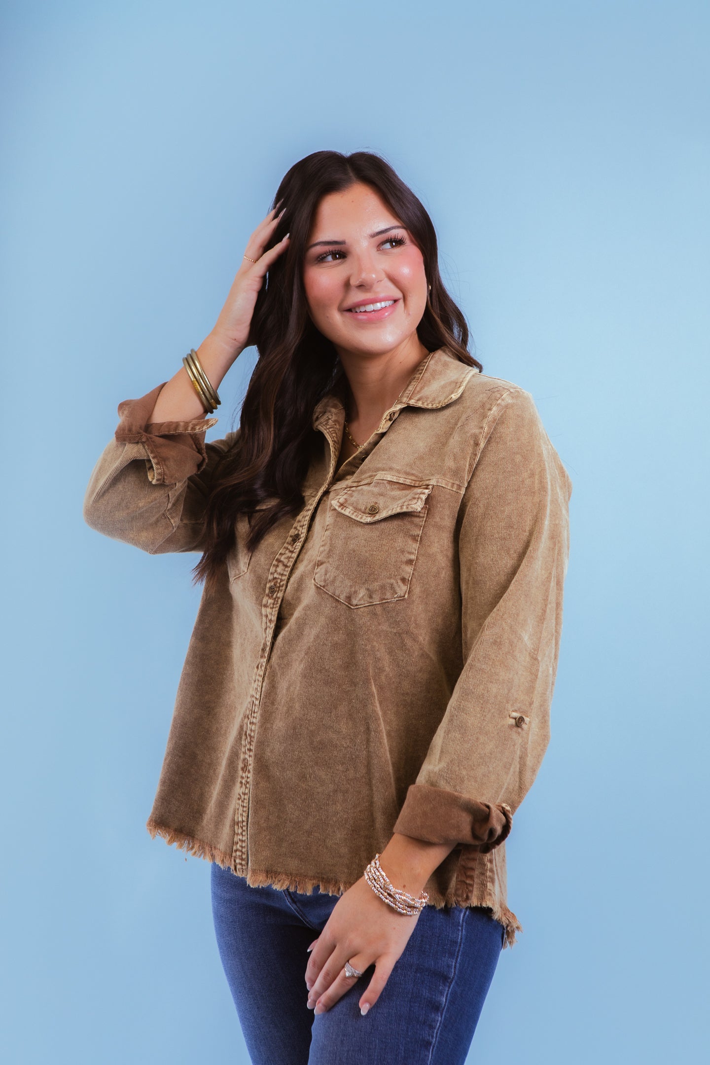 Vintage Stone Wash Corduroy Overshirt