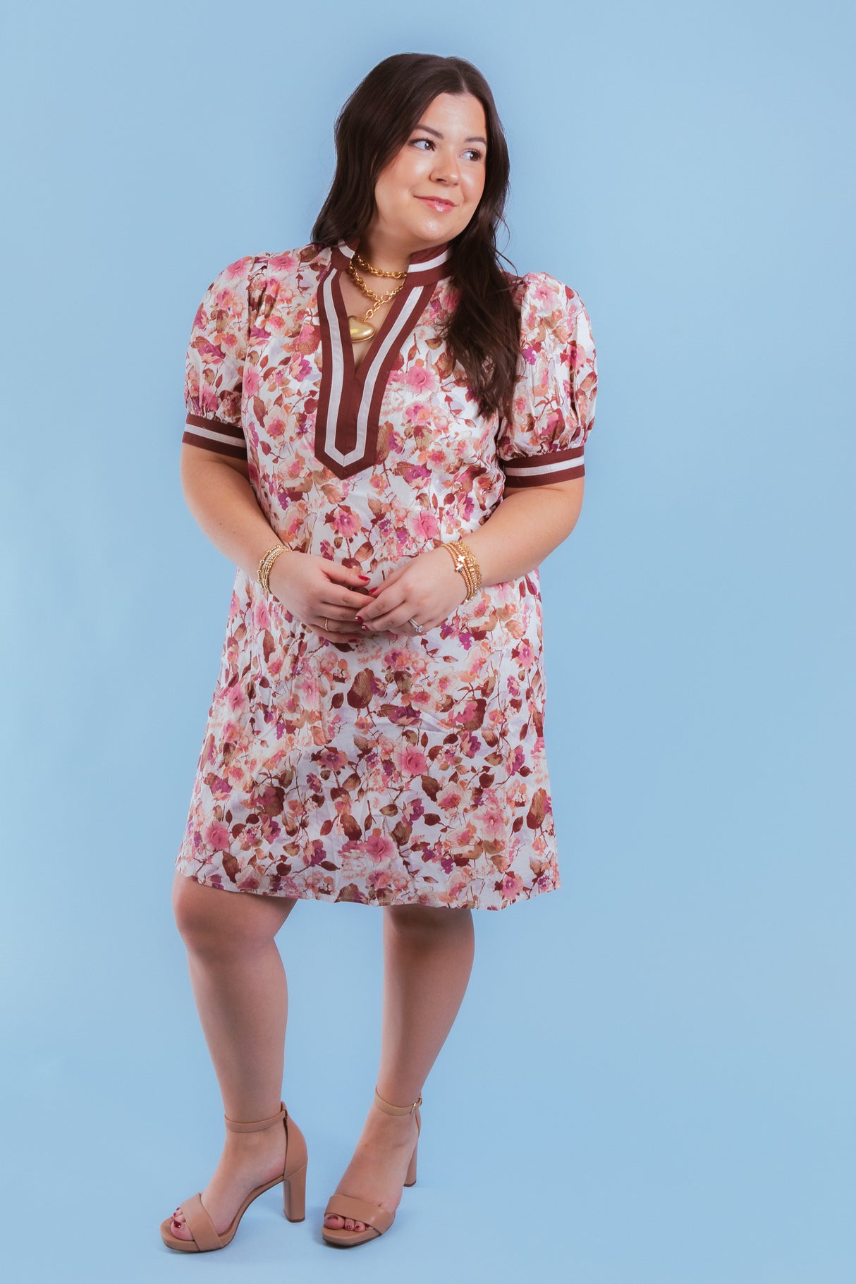 Blooming Grace Floral Mini Dress