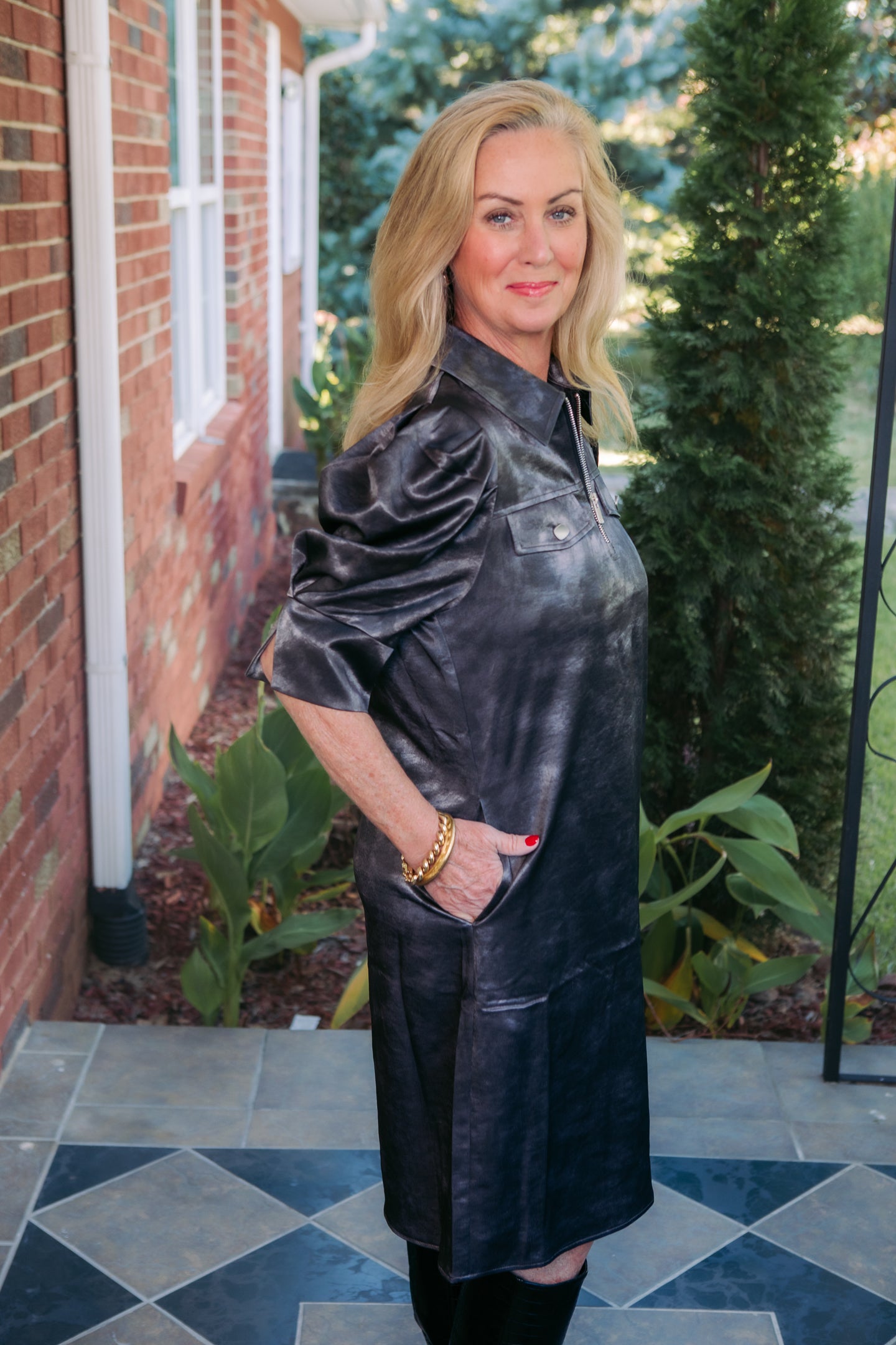 Lior | The Crema Half Zip Dress