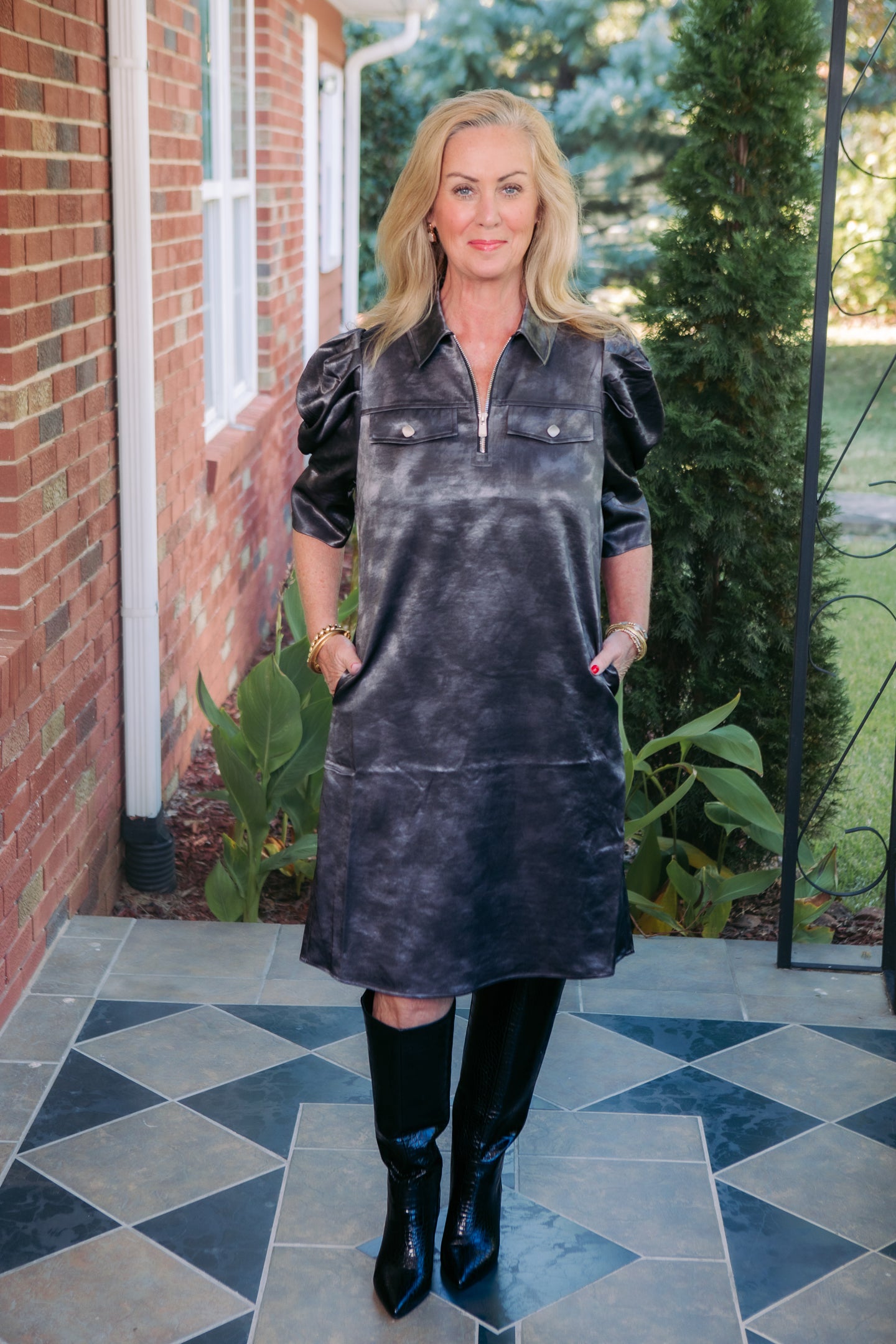 Lior | The Crema Half Zip Dress