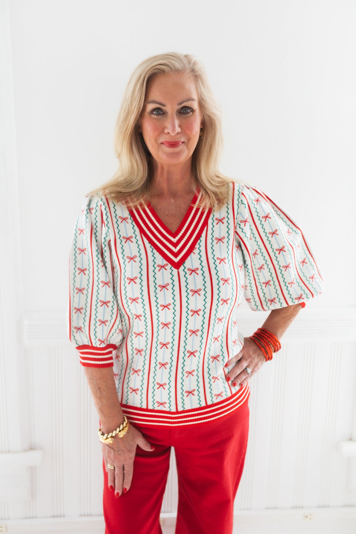 Mary Square | Faith in a Bow Sweater- Ivory