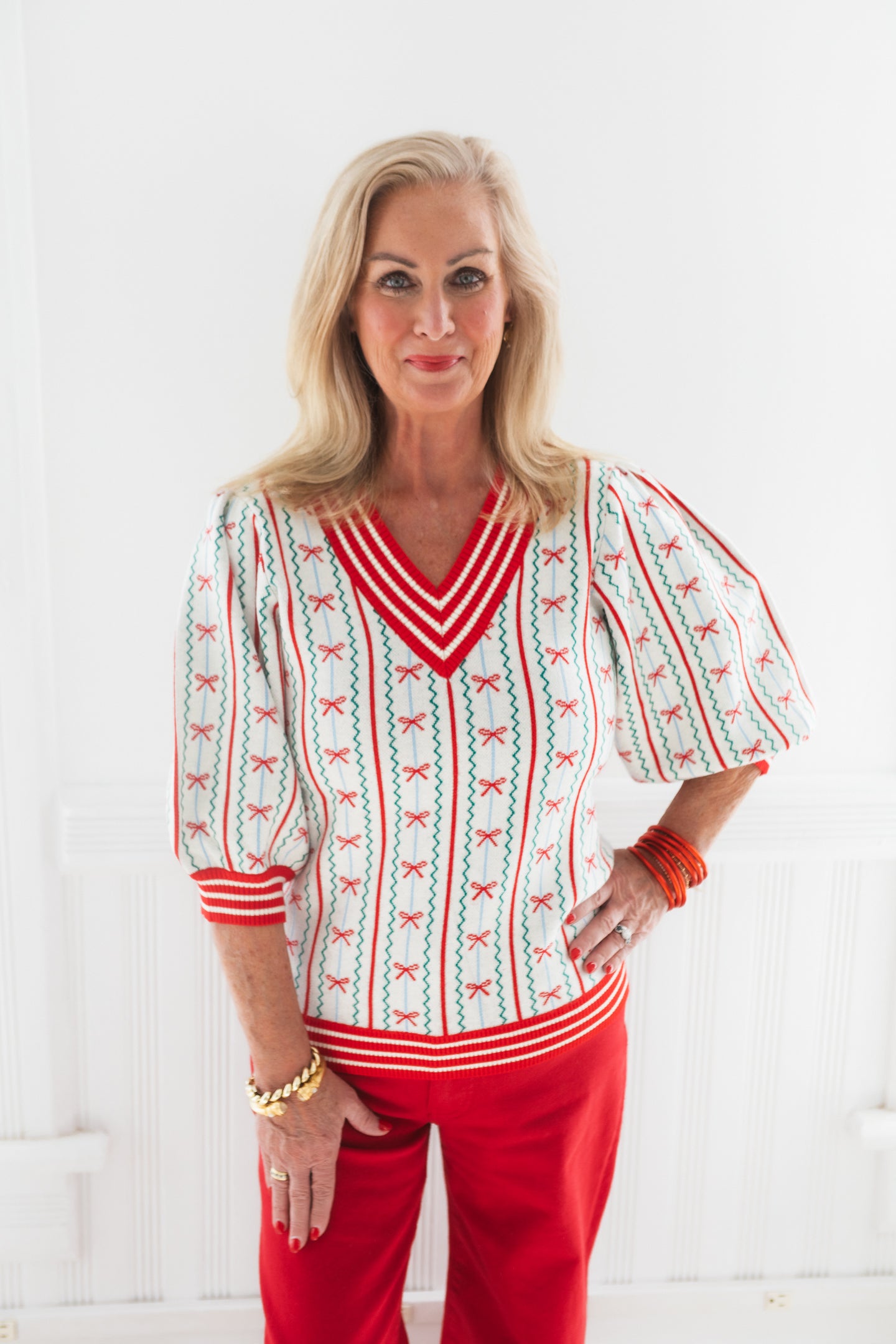 Mary Square | Faith in a Bow Sweater- Ivory