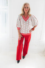 Mary Square | Faith in a Bow Sweater- Ivory