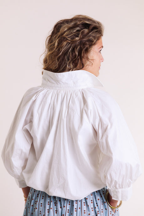 The Georgia Bubble Sleeve Blouse