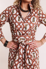 The Arden Dress in Whiskey & Wicker