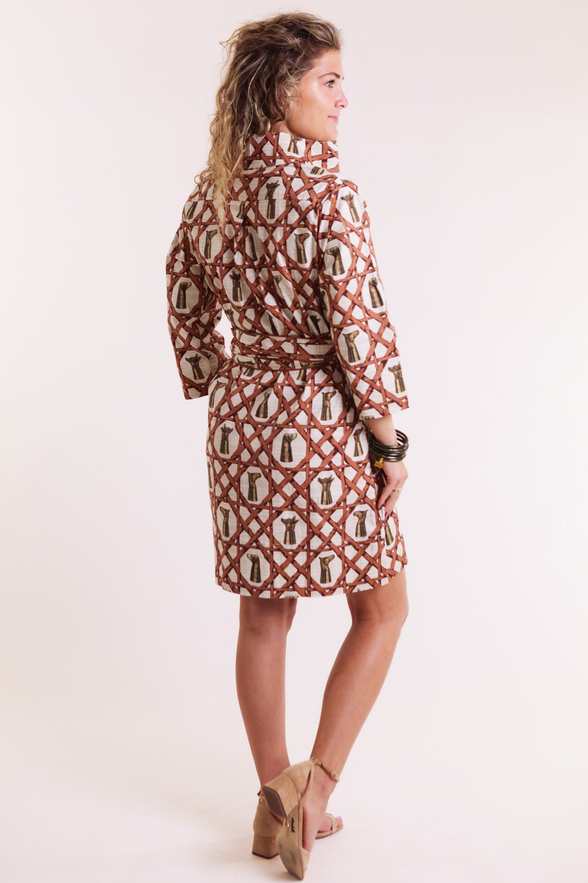 The Arden Dress in Whiskey & Wicker