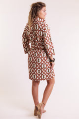 The Arden Dress in Whiskey & Wicker