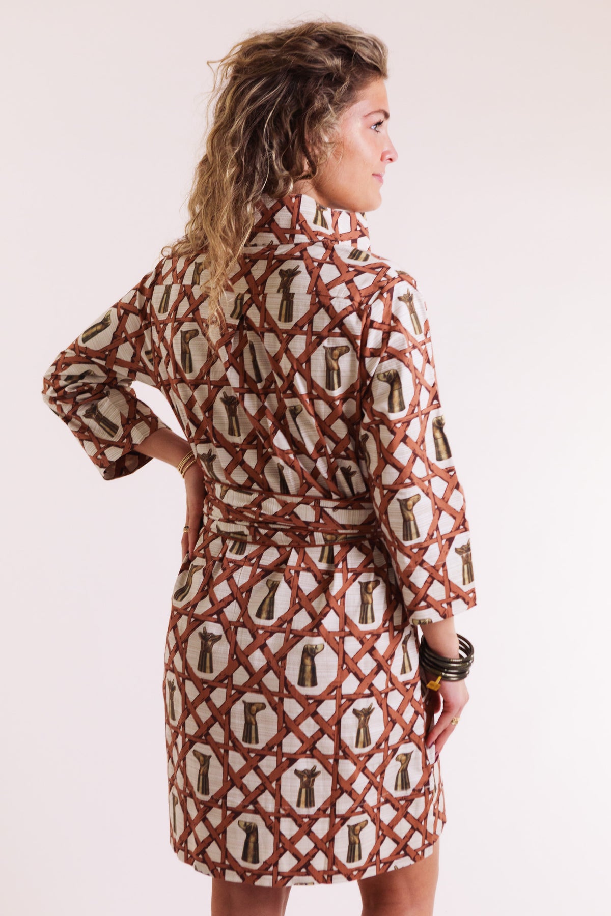 The Arden Dress in Whiskey & Wicker