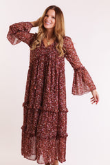 The Elara Floral Midi