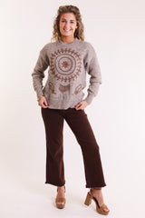 Beaumont Sweater with Tonal Embroidery