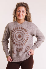 Beaumont Sweater with Tonal Embroidery