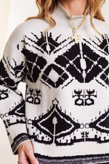 The Noel Mock Neck Knit