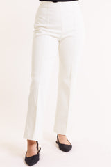 Knit Denim Kick Flare