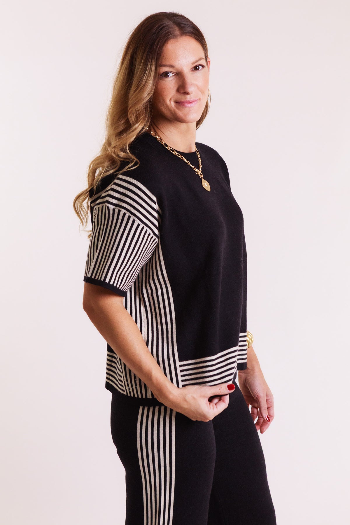 The Merryn Striped Knit Set