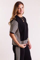 The Merryn Striped Knit Set