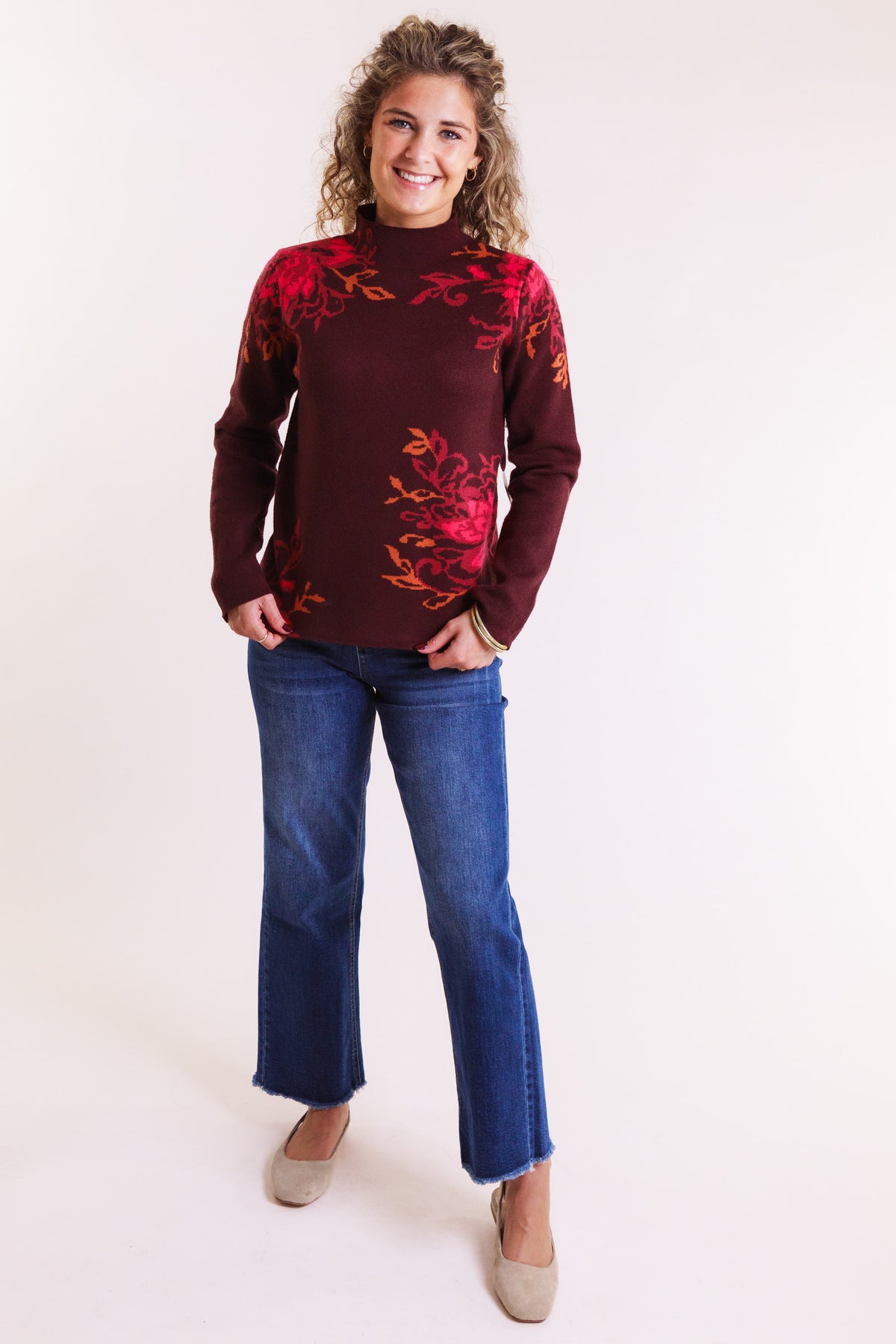 The Amara Floral Knit