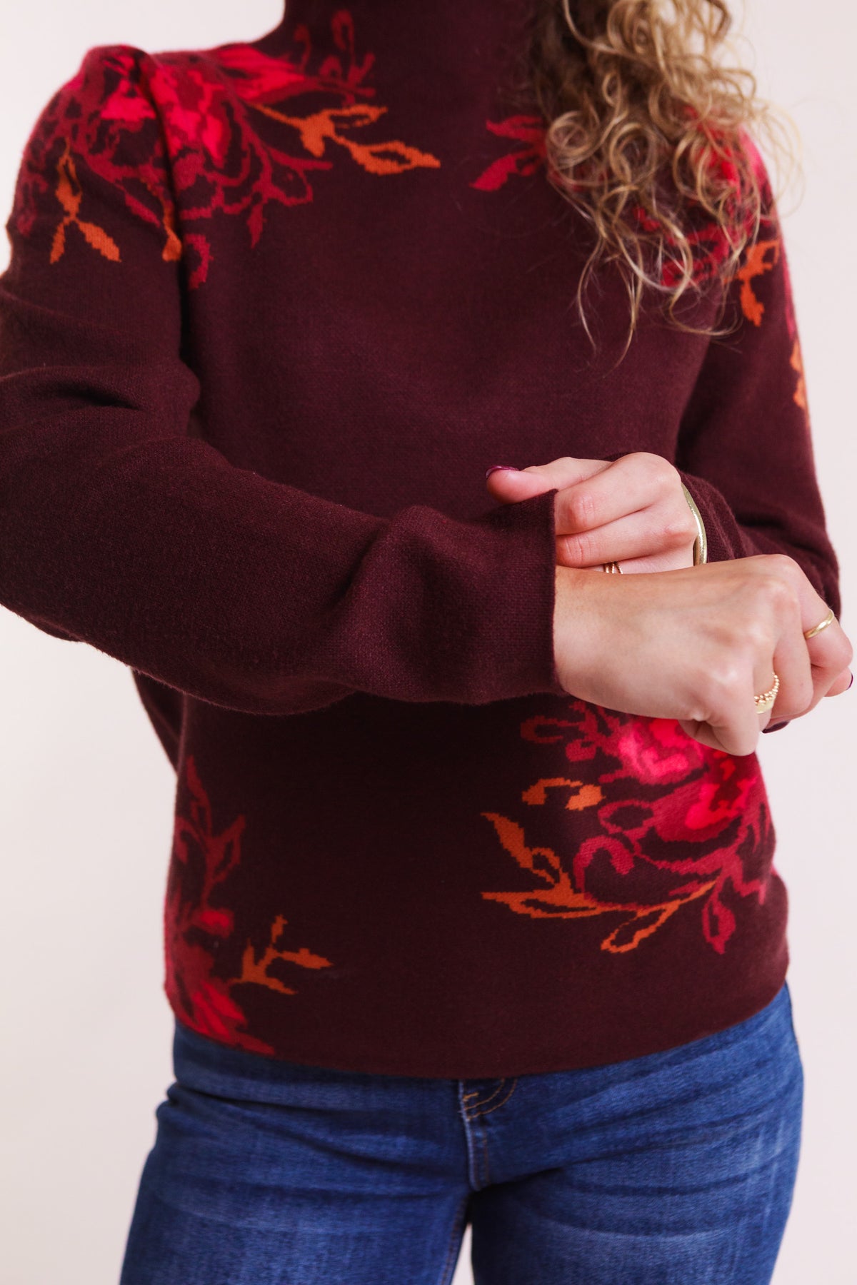 The Amara Floral Knit