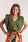 The Brielle Olive Top