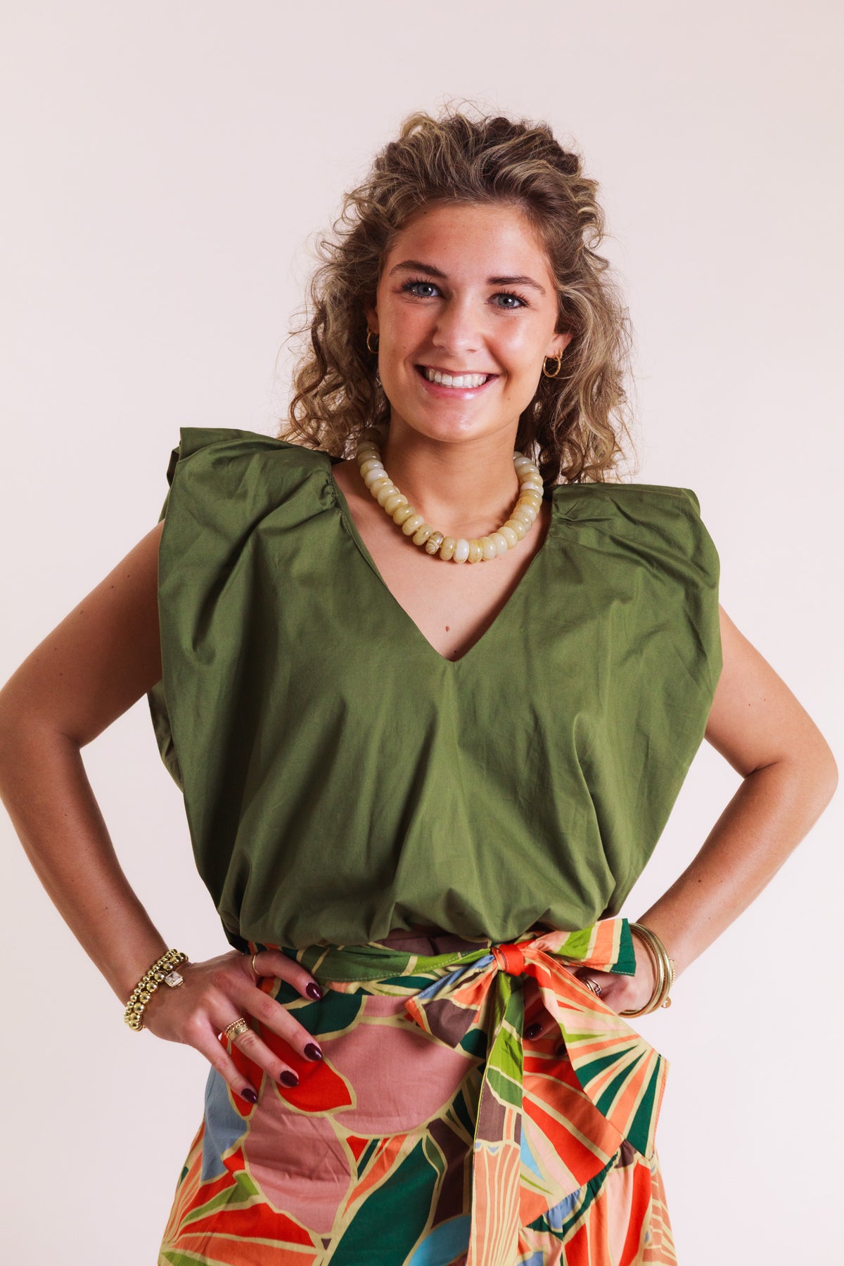 The Brielle Olive Top