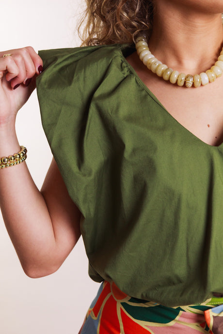 The Brielle Olive Top