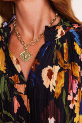The Delaney Pleated Top