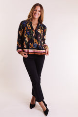 The Delaney Pleated Top