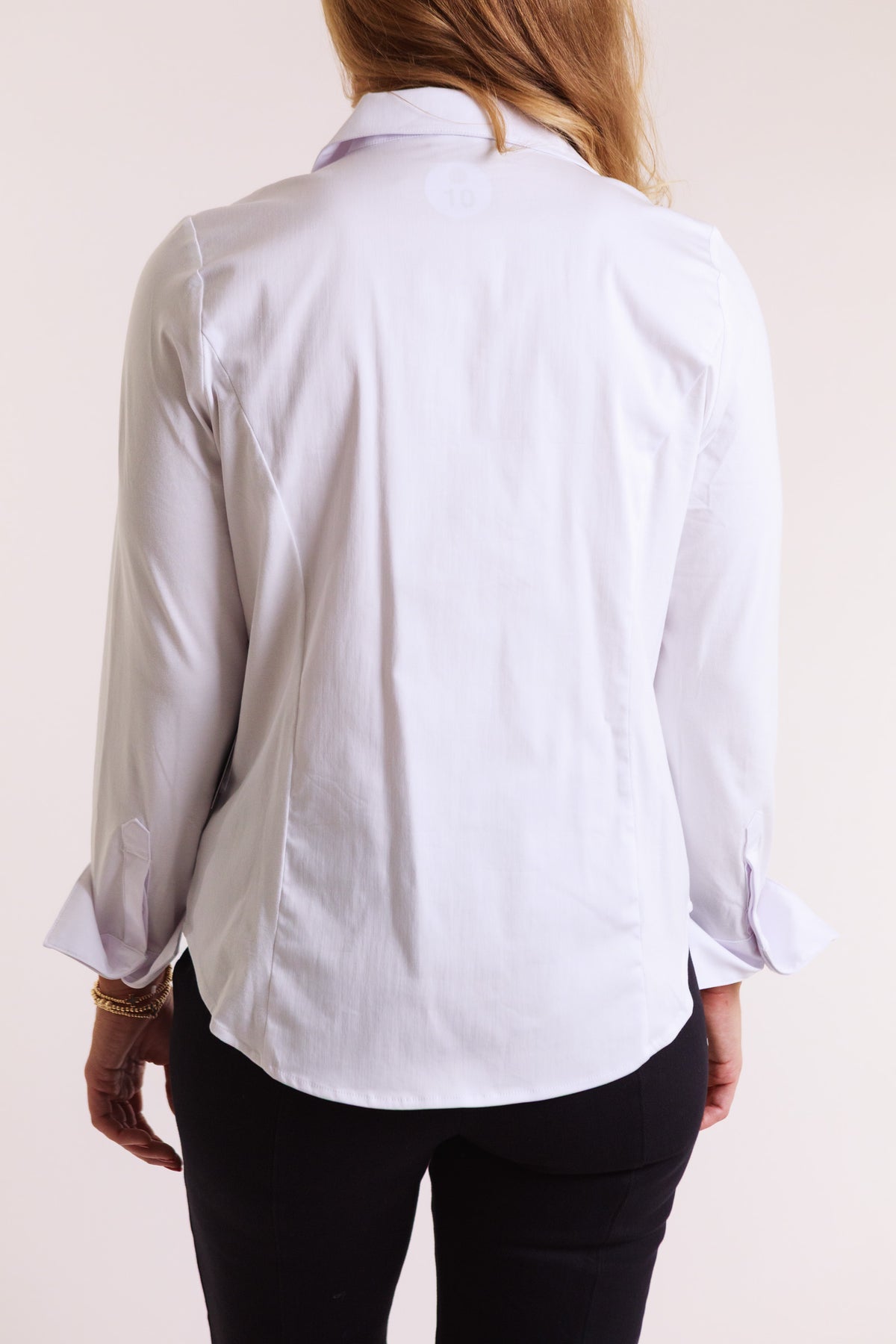 Knit Mix Hidden Placket Shirt