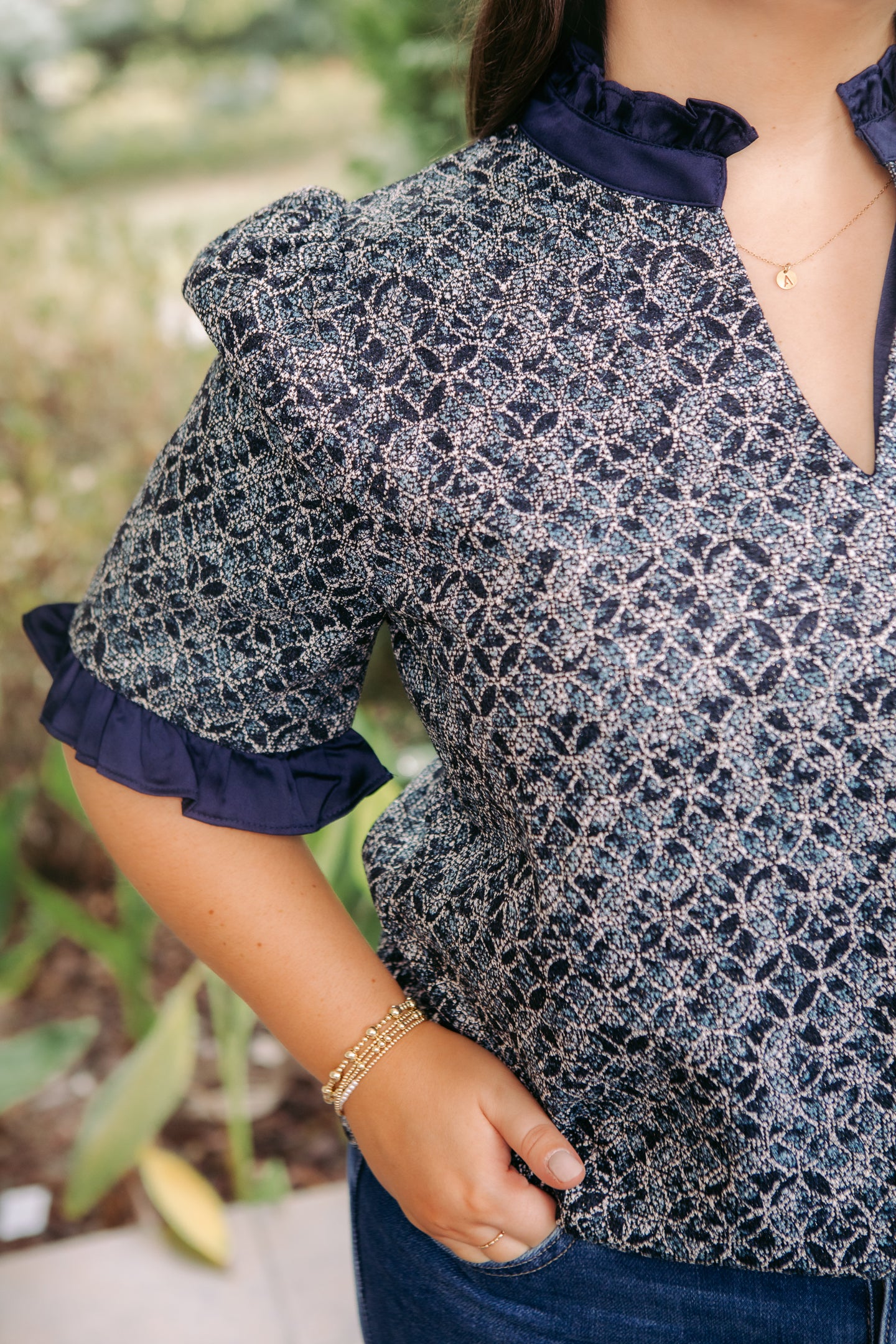 Effortless Elegance Ruffle Textured Top