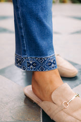 Habitat | Ankle Embroidered Jeans
