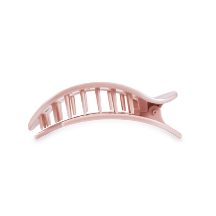 Teleties | Pearly Pink Medium Flat Round Hair Clip