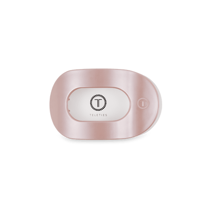 Teleties | Pearly Pink Small Flat Round Hair Clip