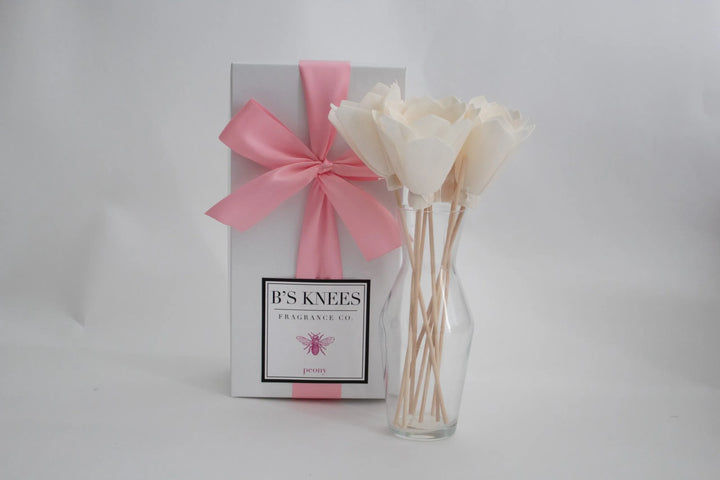 B's Knees | Peony Classic Natural Reed Diffuser