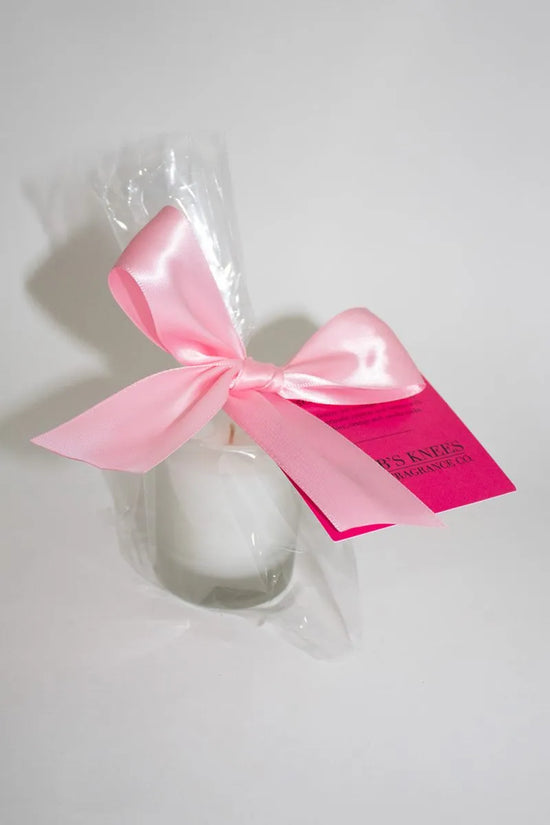 B's Knees | Peony White Frosted Glass Votive