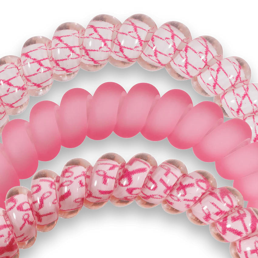 Teleties | Pink and Powerful - Small Spiral Hair Ties
