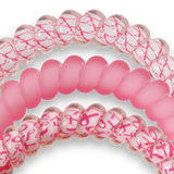 Teleties | Pink and Powerful - Small Spiral Hair Ties