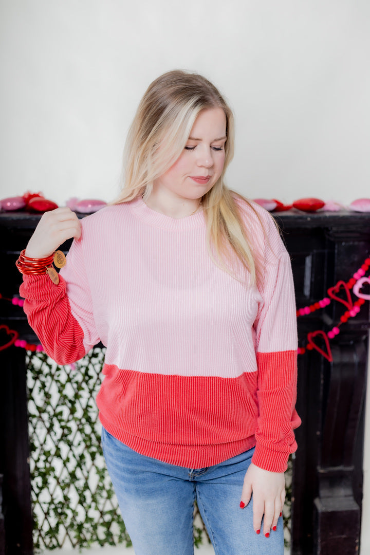 Lover's Lane Colorblock Top (Final Sale)